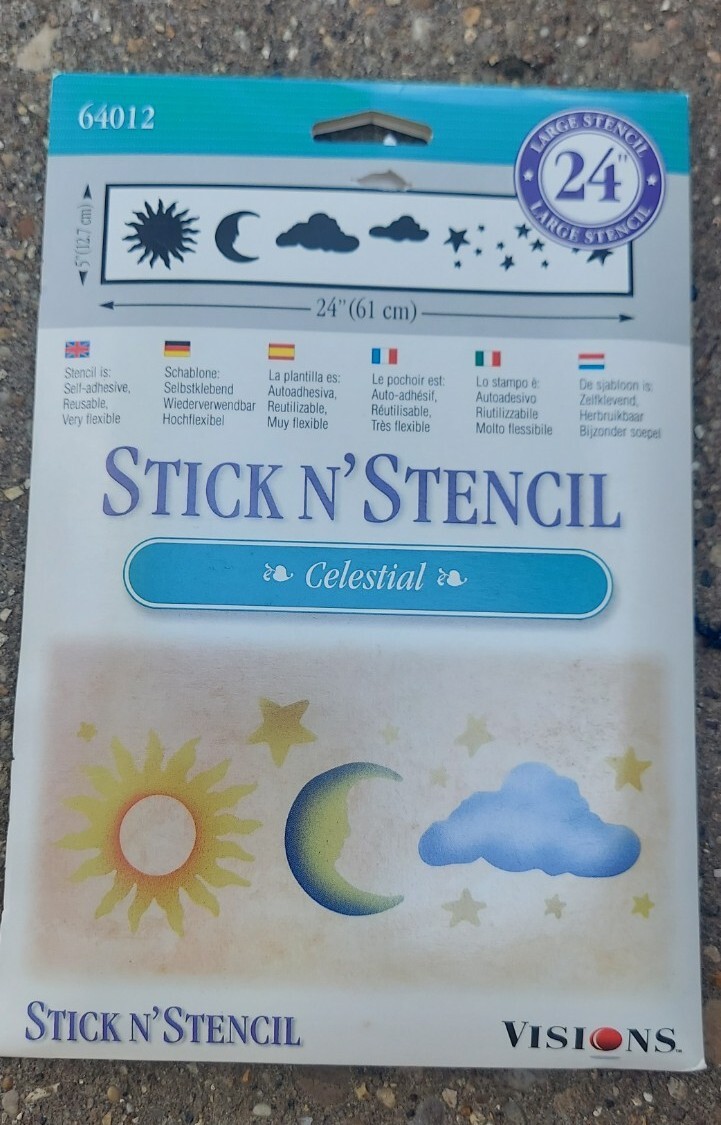 専用3 Stick N' Stencil Celestial 64012 Sun Moon Stars | eBay