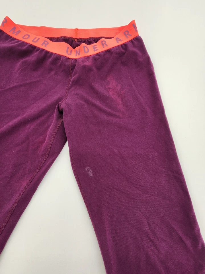 Under Armour Mujer Talla M/L Púrpura Tie Dye Atlético Yoga Capri Pantalones Leggings Foto 4 de 4