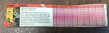 Vintage Transformers Bandai Hasbro G1 BRAWN Tech Spec card