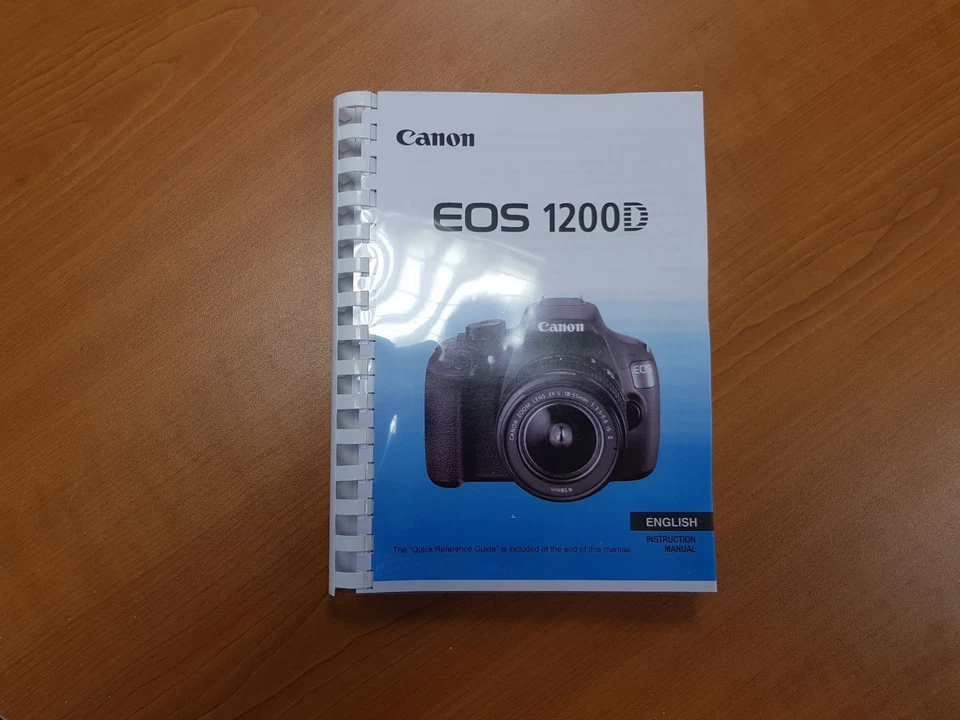 FOTOCAMERA CANON EOS 1200D MANUALE UTENTE STAMPATO 342 PAGINE A5