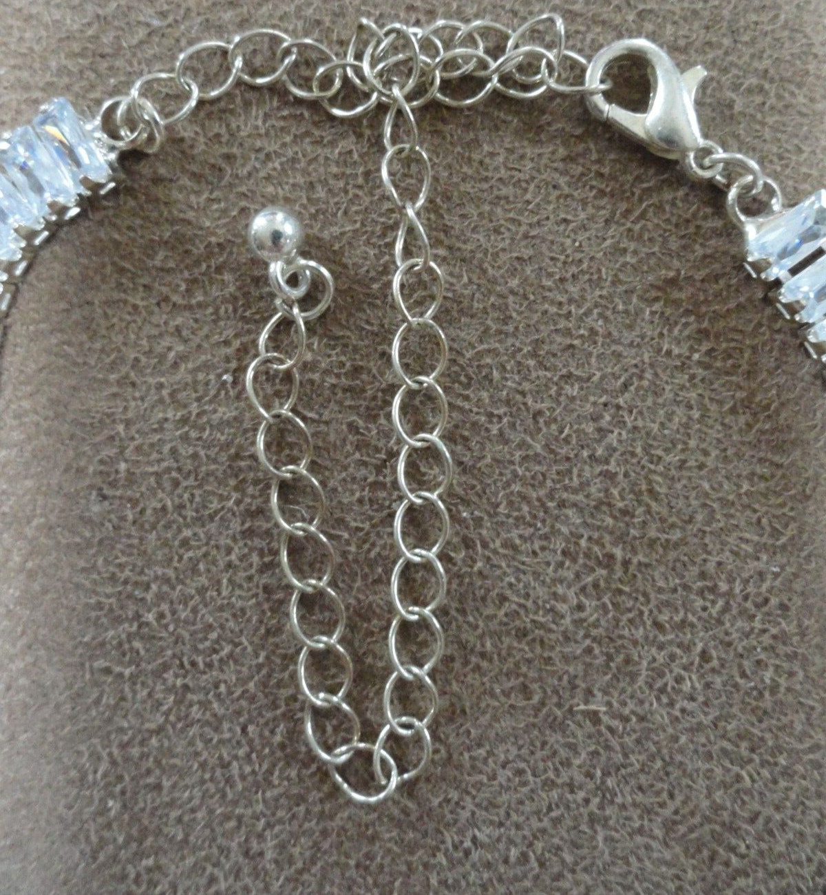 Beautiful Pronged Set Rectangular AAA Zircon  Sil… - image 3