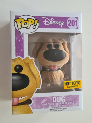 Funko Pop Disney 201 Up Dug Flocked Hot Top Exklusiv