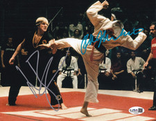 RALPH MACCHIO & WILLIAM ZABKA signed (THE KARATE KID) 8X10 photo JSA CI94603
