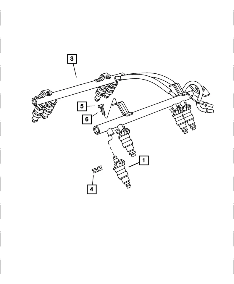 Genuine Mopar Fuel Rail 53031102ab - Изображение 4 из 4
