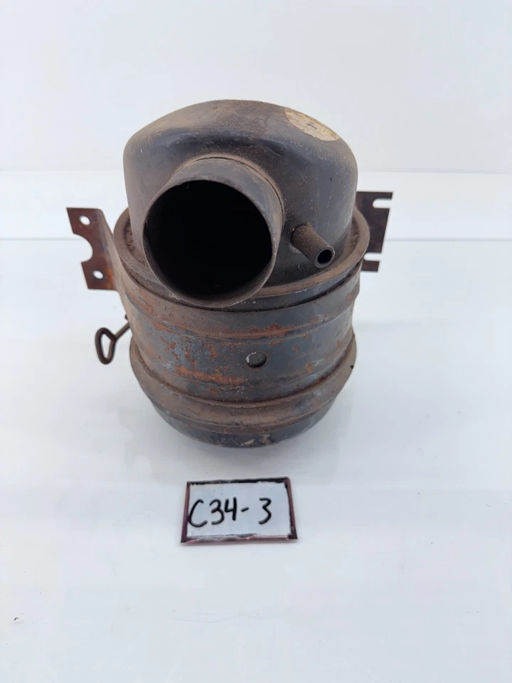 Limpiador de aire de baño de aceite Willys Jeep de colección fabricante de equipos originales M38A1 MB militar C34-3 Foto 2 de 4