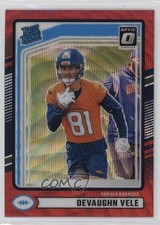 2024 Panini Donruss Rated Rookie Optic Preview Red Wave Prizm Devaughn Vele 1bi0