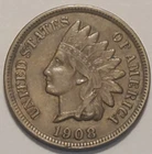 #3 "very fine++" Nicer Low Mintage 1908 S Indian Head Cent