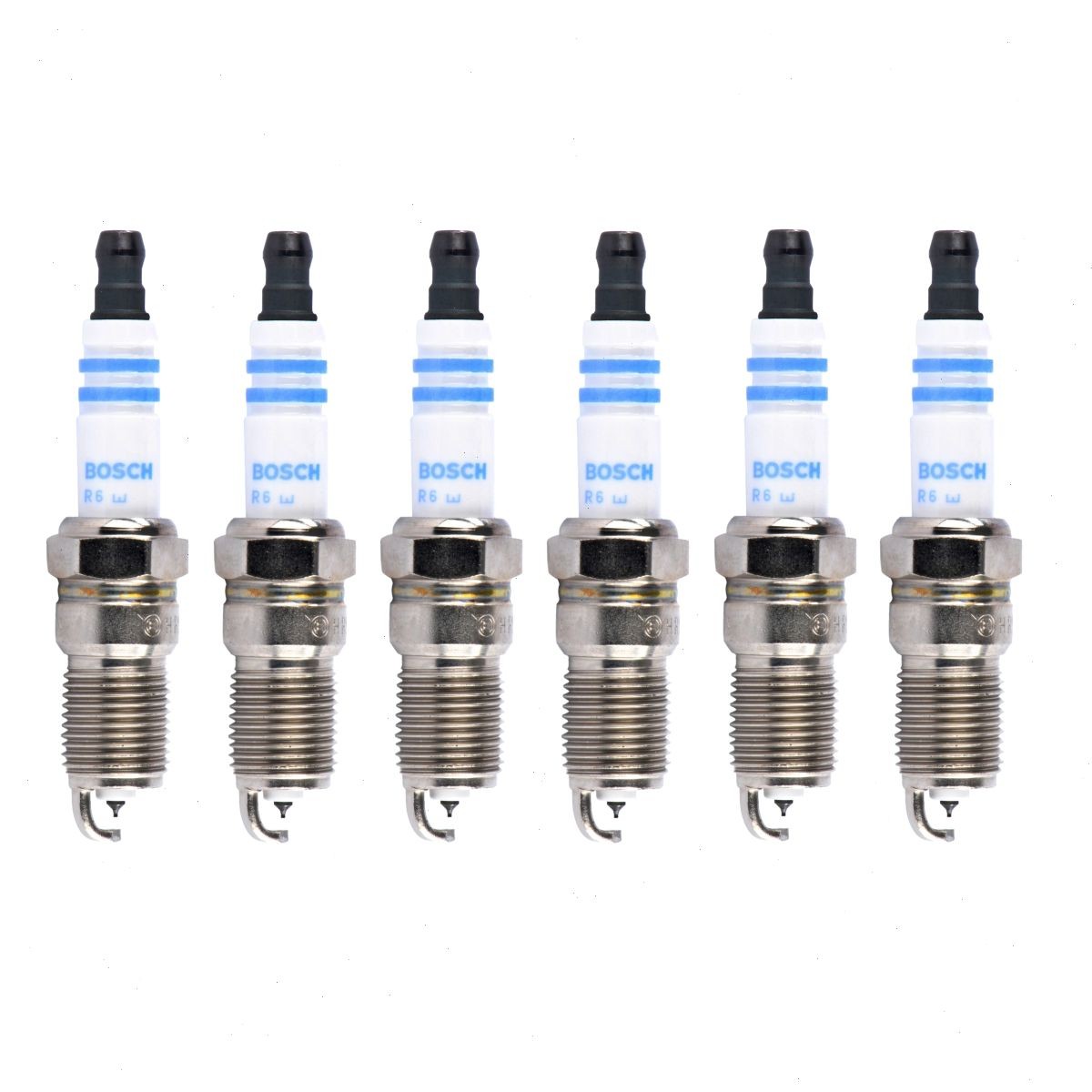 6 pc Bosch Double Iridium Spark Plugs for 1996-1998 Chevrolet C1500 4.3L V6 zr
