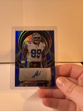 2025 Panini Select Perrion Winfrey Color Match BLUE Auto /99 Cowboys