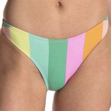 NEW THE BIKINI LAB STRIPED BIKINI BOTTOM LARGE