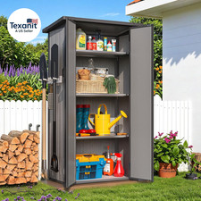 Resin Outdoor Storage Cabinet Waterproof with...