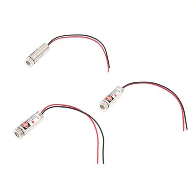 3 PCS 650nm 5mw Red Laser Head Tube Adjustable Focus 35V Module Diode