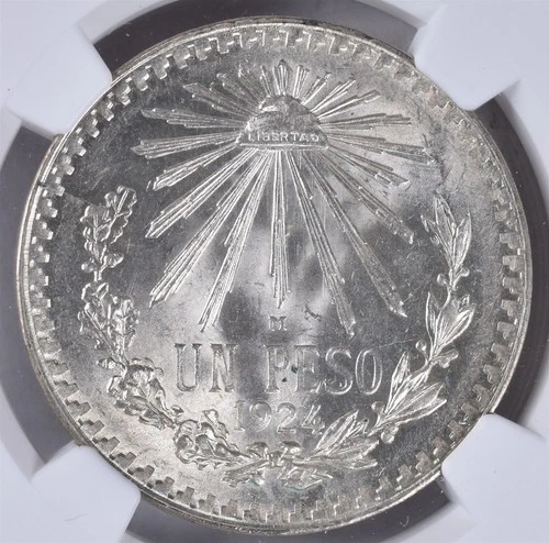 1926 M Mexico Peso - NGC MS64
