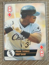FRANK THOMAS 1993 U.S. PLAYING CARD CO.  8 of DIAMONDS   WHITE SOX  HOF