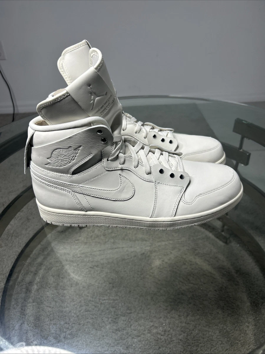 Comme des Garçons x Air Jordan 1 Retro Strap High White for Sale