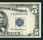 $5 1953 Silver Certificate Note ** PAPER CURRENCY AUCTIONS — photo 1