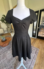 Marc by Marc Jacobs Black Dress 2 Sweetheart Fit Flare Pleated Pockets Archive