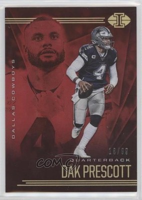 2020 Panini Illusions Trophy Collection Red 18/99 Dak Prescott #59 s5j