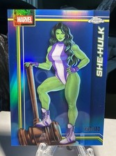 2026 Topps Chrome Marvel - She-Hulk #151 True Blue Refractor 147/150