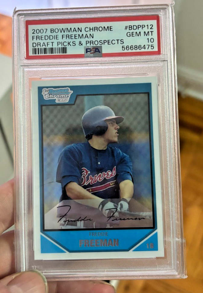 Freddie Freeman Rookie PSA 10 2007 Bowman Chrome Draft Picks & Prospects BDPP12