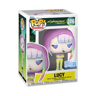 Funko POP! Cyberpunk Edgerunners Lucy + Hoodie Exclusive Figure
