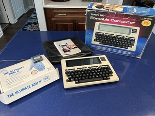 Radio Shack TRS 80 Model 102 Portable Computer with Ultimate Rom II and SuperRom