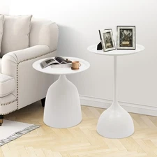 Round Side Table End Table Set Sofa & Console Table Pedestal Bar Coffee Tables
