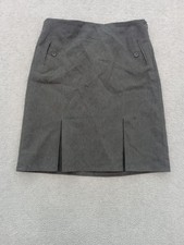 Girls School Uniform Skirt Grey Trutex Age 12 152cm Pleated Design Side Zip