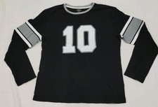 Carbon Long Sleeve Black Thermal #10 Brooklyn Jersey Shirt Adult Size XXL 2XL