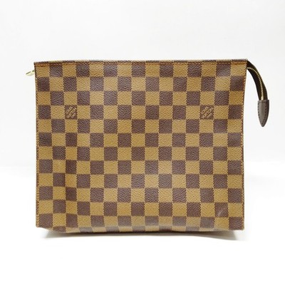 Louis Vuitton LV Cosmetic Pouch Poche Toilette Brown Damier 2289322