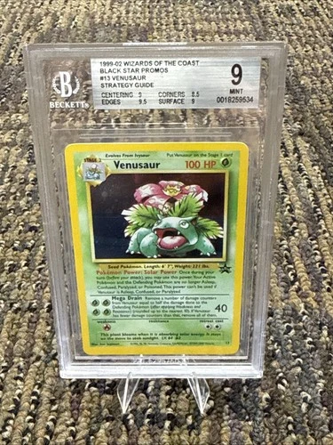 Venusaur 13 Holo - BGS 9 (Promo - Black Star WOTC) With Sub Grades