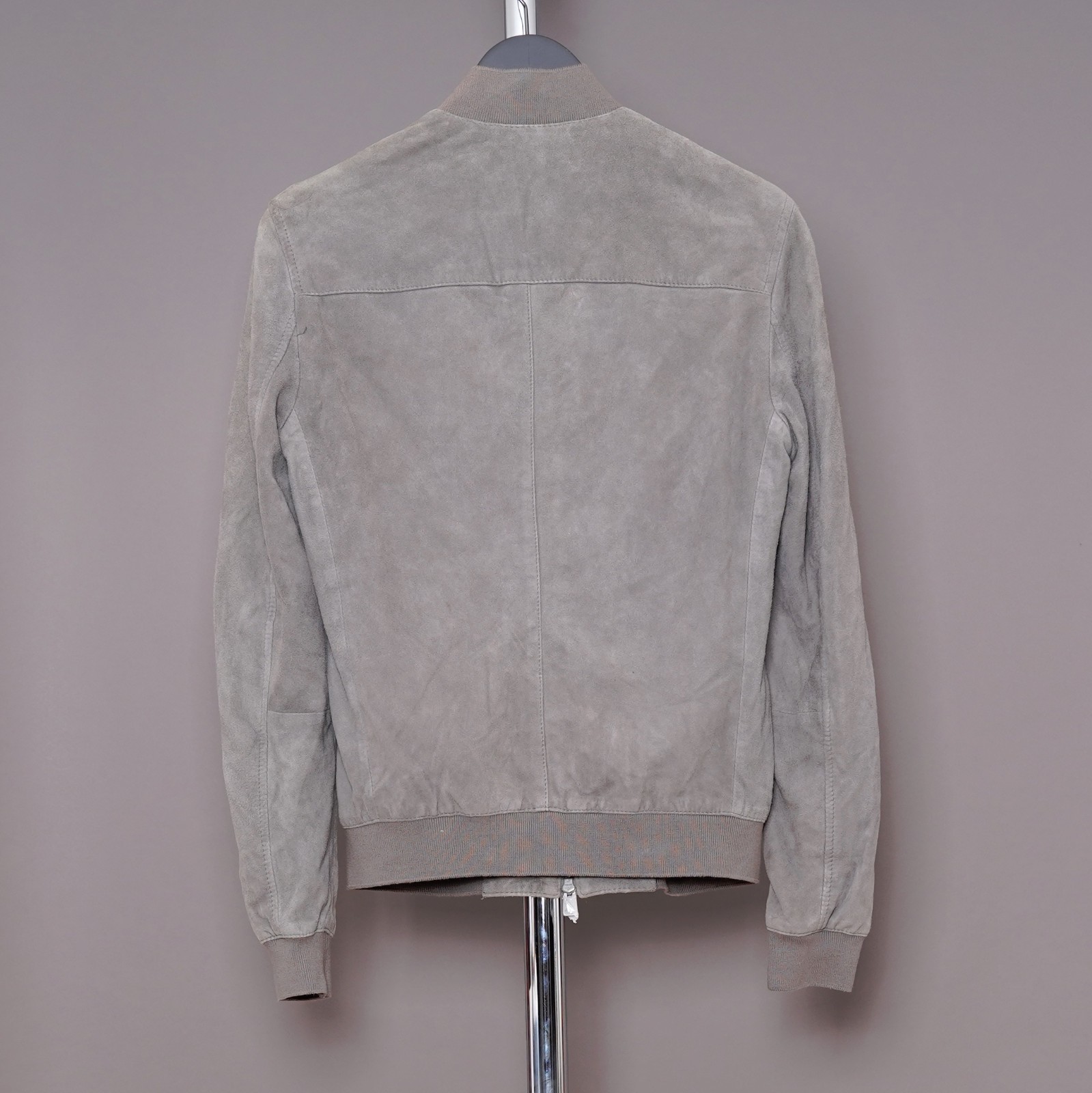 ALL SAINTS Suede Leather Jacket Mens EXTRA SMALL Biker Bomber Celebrity KEMBLE image 7