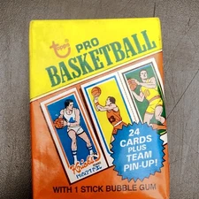 1980 Topps Basketball Sealed Wax Pack Bird/Johnson Rookie Card Chance Dr J