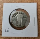 1926 p 90% silver standing liberty quarter
