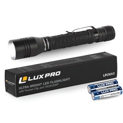 LUXPRO LP290V3 LED Flashlight Rechargeable Bright 300 Lumens 3 Modes, 1Pack | Re