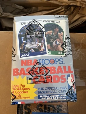 🔥🔥1989-90 NBA Hoops Series 1 Wax Box, BBCE Authenticated 🏀🏀🏀