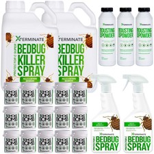 Bed Bugs Killer Spray Treatment Kit Up To 10 Rooms Fummer Powder Home Hotel