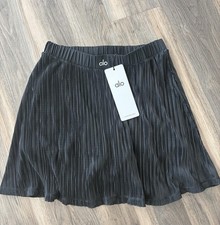 NWT Alo Women  s Micro Plisse Tennis Skirt Athleisure Size Small