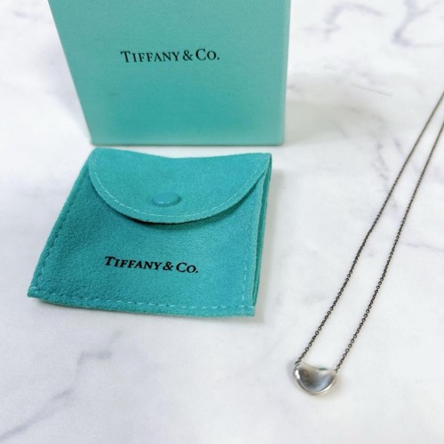 Tiffany & Co. Elsa Peretti Bean Pendant Necklace Sterling 925