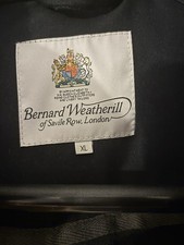 BERNARD WEATHERILL STAND COLLAR PADDED JACKET Blue XL