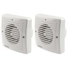 2 x Addvent AVX100SN Axial Extractor Fans 100mm (Standard Model)