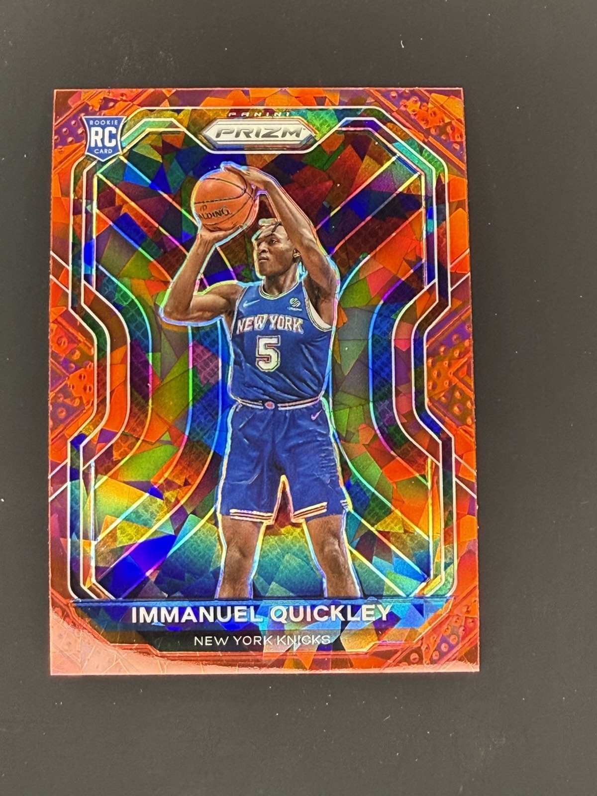 2020-21 Panini Prizm - Immanuel Quickley #296 Red Ice Prizm (RC)