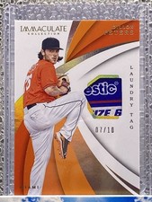 Dillon Peters Laundry Tag Patch /10 2018 Panini Immaculate Collection Baseball 