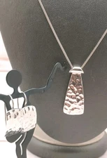 Hammered Sterling Silpada Necklace, Earring Set.