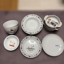Snoopy Tableware 14-Piece Set Used