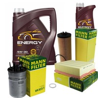 Mann Inspektionspaket 6L Mannol Energy 5W-30 FüR Audi A4 Avant 2.5 TDI