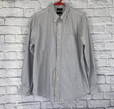 Dockers L premium 100 cotton perspiration guard checkerd button down dress shir