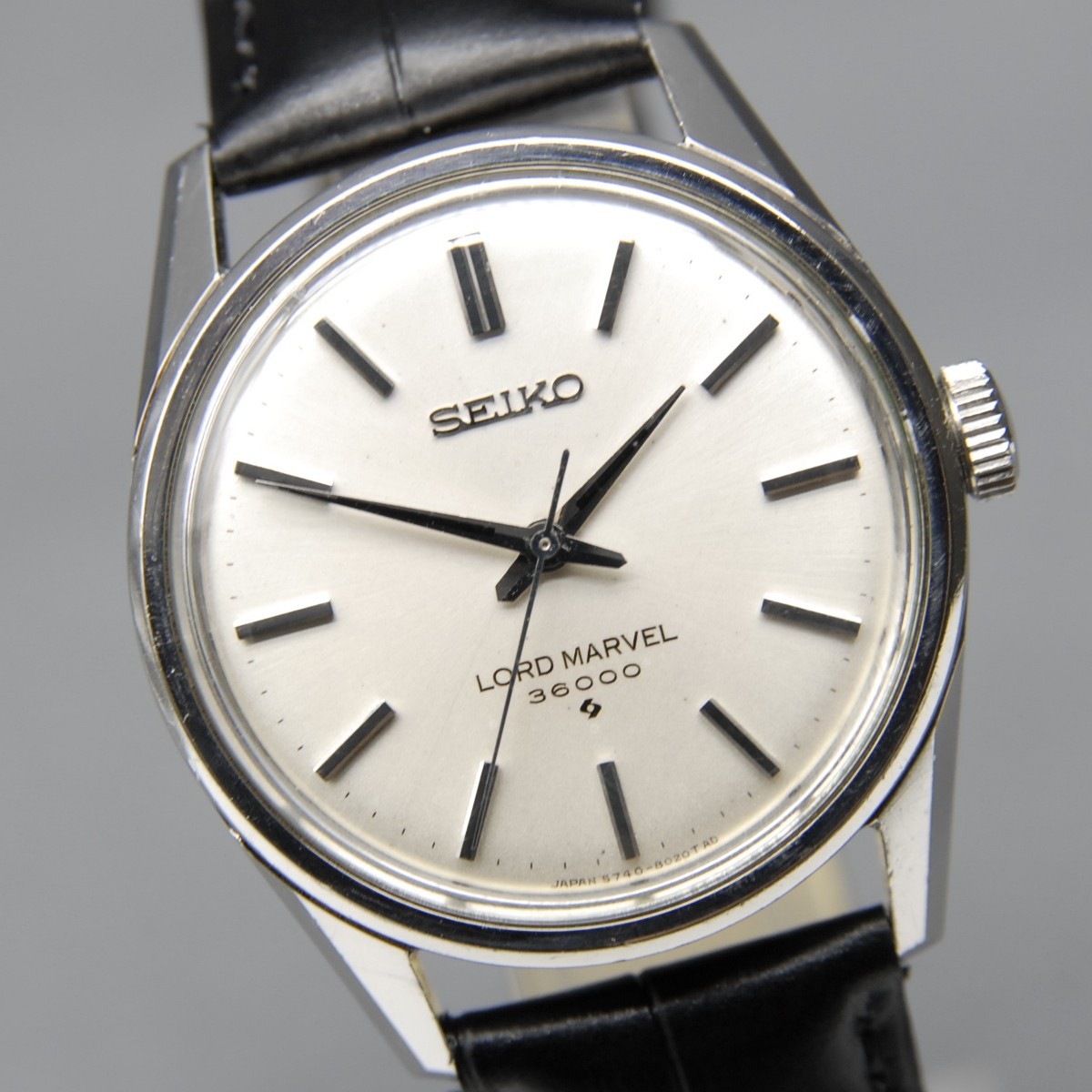 Vintage [N MINT] SEIKO Lord Marvel 36000 5740-8000 35mm Silver Manual Mens Watch