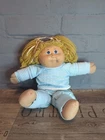 Cabbage Patch Kids Doll 1985 Blonde Blue Eyes Original Clothes Track Suit