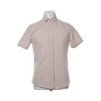 Topman, Kurzarmhemd, Größe: S, Beige, Baumwolle/Polyester, Einfarbig #fQG